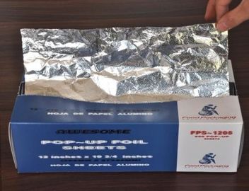 9 - 24micron Thickness Pop Up Aluminum Foil Sheets , Pre Cut Aluminum Foil Sheets
