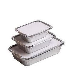 Disposable Aluminium Foil Container 40 - 200mic Thickness Silver Color